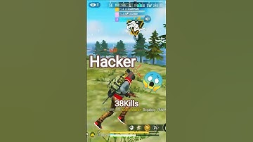 AWM Headshot Hacker In Free Fire 😱😱 ! 38 KILLS #hacker #freefire #headshot #gaming #shorts #viral