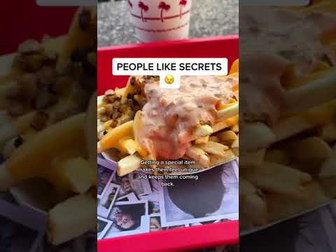 The Secret Behind In-N-Out's Secret Menu! Stepmobile Foodhacks Fastfood Education Business