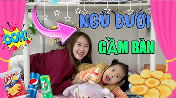 Khi Em Mint Vy Đòi Ra Ở Riêng Chuyển Xuống Gầm Bàn Ngủ Không Ngủ Với Mẹ Hà Nữa I Hà Hà Hí Vlog