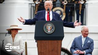 Watch Now President Trump Ders A Powerful Speech At King Charles White House Ceremony  Ac14