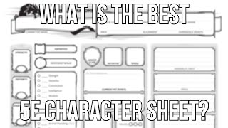 What is the Best D&D 5E Character Sheet? screenshot 5