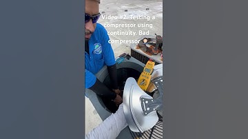 Testing a bad compressor using continuity.