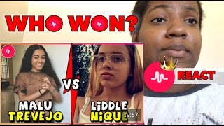 Battle: MALU trevejo vs liddlenique musically