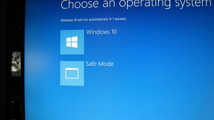 Can you enter Safe Mode from boot menu?