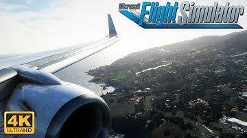 (4K) Microsoft Flight Simulator 2020 *MAXIMUM GRAPHICS* 737-700 PMDG Windy Landing In Madeira