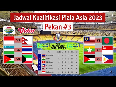 Jadwal Kualifikasi Piala Asia 2023 Hari Ini: INDONESIA vs NEPAL Klasemen Kualifikasi Piala Asia 2023