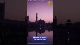 Renewal of Wudū’ for every prayer