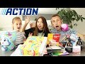 Mega giga haul action  jouets fournitures scolaires maquillage  nourriture ft le terminator