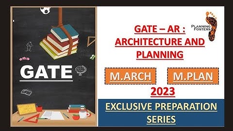 GATE 2023 Architecture and Planning Tips to Crack #gate2023 #gate_preparation #architecture #m.arch