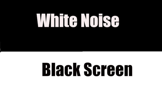 White Noise Black Screen, Sleep, Study, Focus