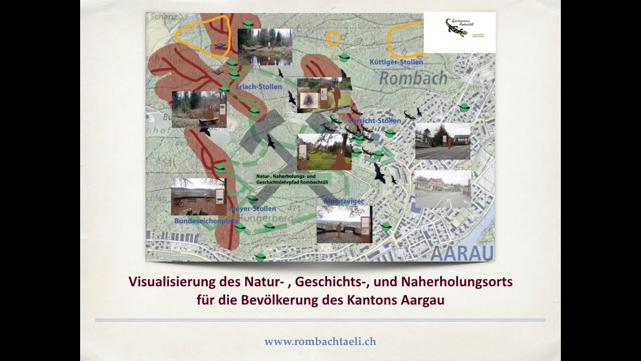Natur- , Geschichts-, & Naherholungsort Kanton Aargau - Bergwerksstollen Aarau - Küttigen-Erlinsbach