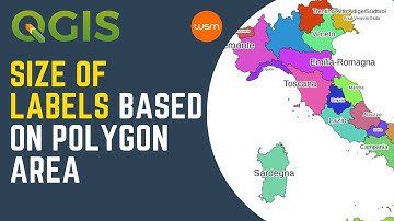 QGIS - Size of labels based on polygon area.