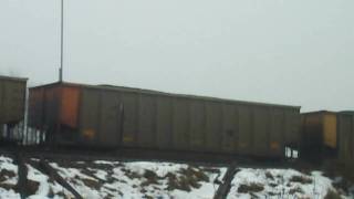 SD70MAC Leads BNSF Loaded Coal Train