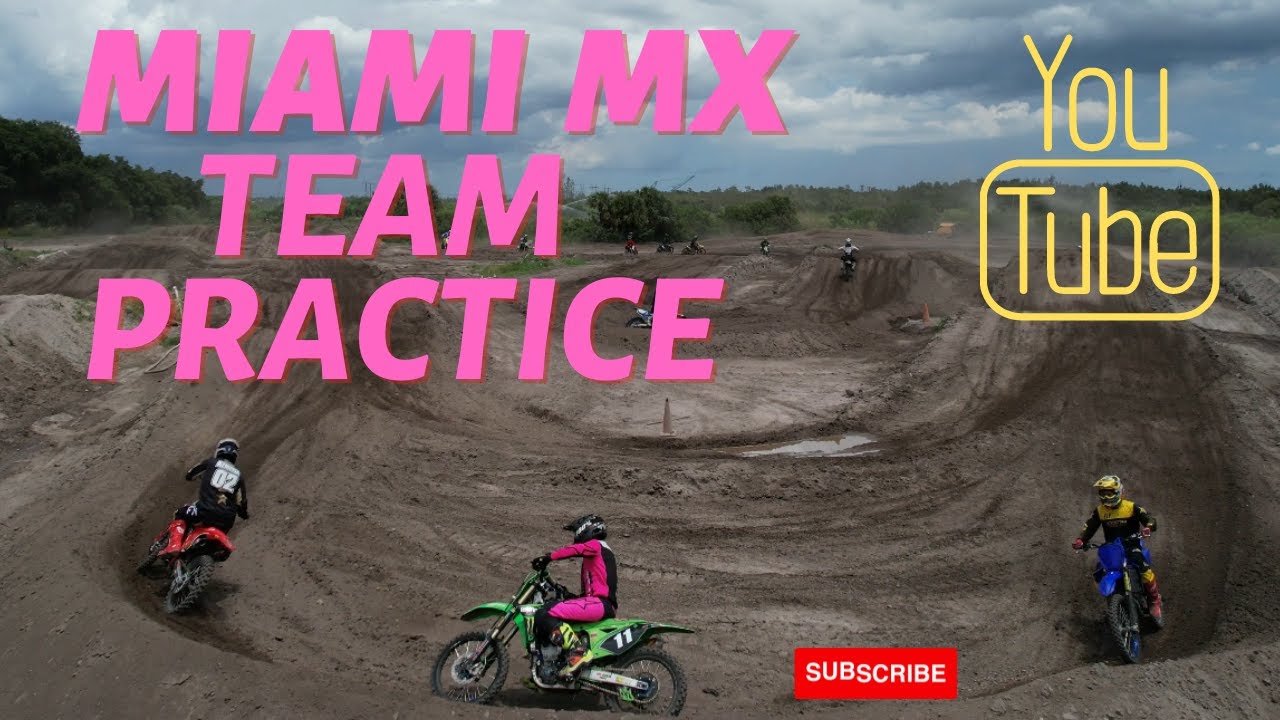 Riding my dirt bike at Miami MX Park with friends YouTube