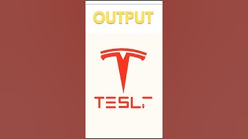 Tesla Logo🔥🔥 using python | How to create Tesla Logo using python | TESLA MOTORS #shorts