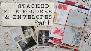 Stacked Folders and Envelopes Part 1 | Tutorial Craft With Me