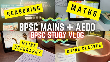 A Day In My Life | BPSC Aspirant | BPSC 71st MAINS + AEDO Study Vlog | AEDO Journey #aedo #bpscmains