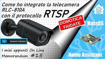 Home Assistant - Come integrare una telecamera con protocollo RTSP ep.15
