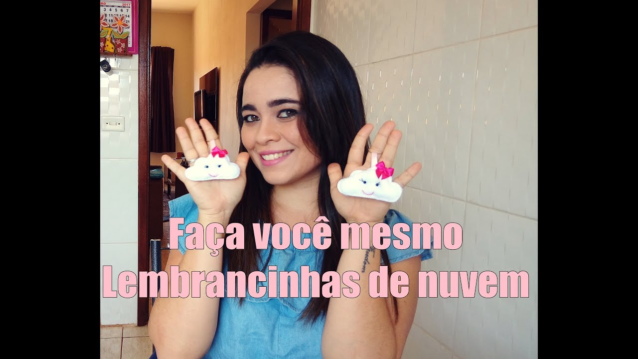 DIY: LEMBRANCINHAS TEMA CHUVA DE AMOR/ CHAVEIRINHOS DE NUVEM.