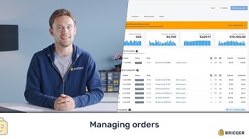 Order management in Bricqer