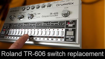 Roland TR-606 switch replacement and fun with Din Sync
