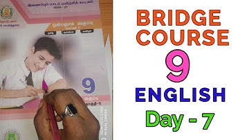 9th ENGLISH BRIDGE COURSE DAY #7 Answers Only - Easy School Maths