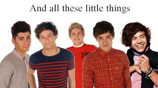 One Direction  Little Things -  Official Lyric video