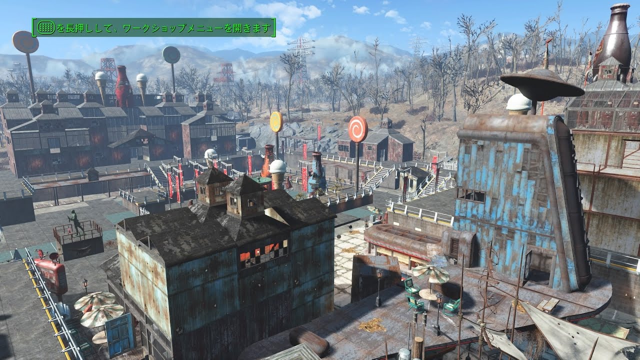 Fallout4 街 家のクラフト建築例 スターライト編 Cl Youtube