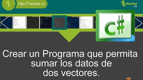 arrays – visualStudio c# (suma de vectores)