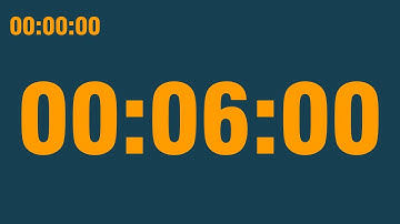6 minute timer (with end alarm, time elapsed and progress bar)