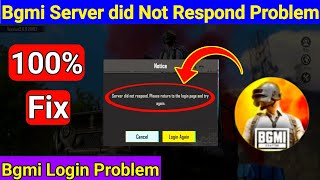 Bgmi Server Did Not Respond Problem | Bgmi Server Problem | Bgmi Id Login Problem | Bgmi Server Fix