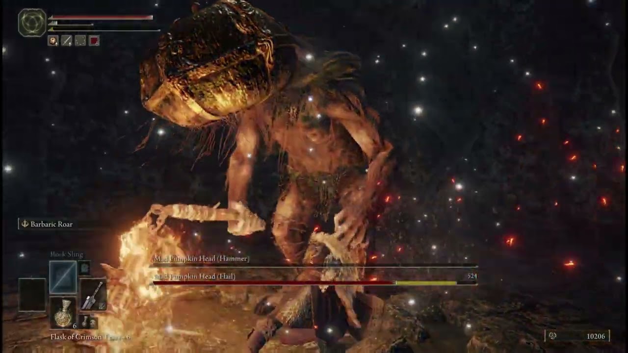 Mad Pumpkin Heads Hammer and Flail - Caelem Ruins - Caelid - Visage Shield - Elden Ring