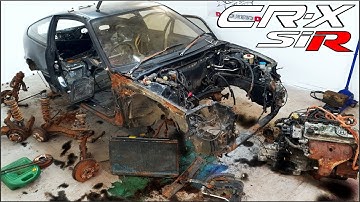 Restoration Of An Abandoned Honda CRX - From Start to Finish