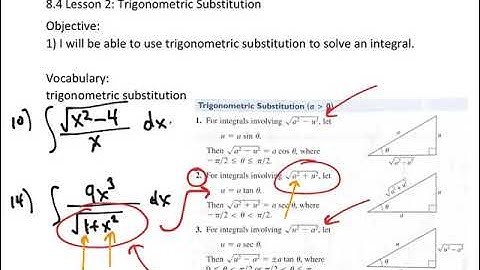 Trigonometric Substitution