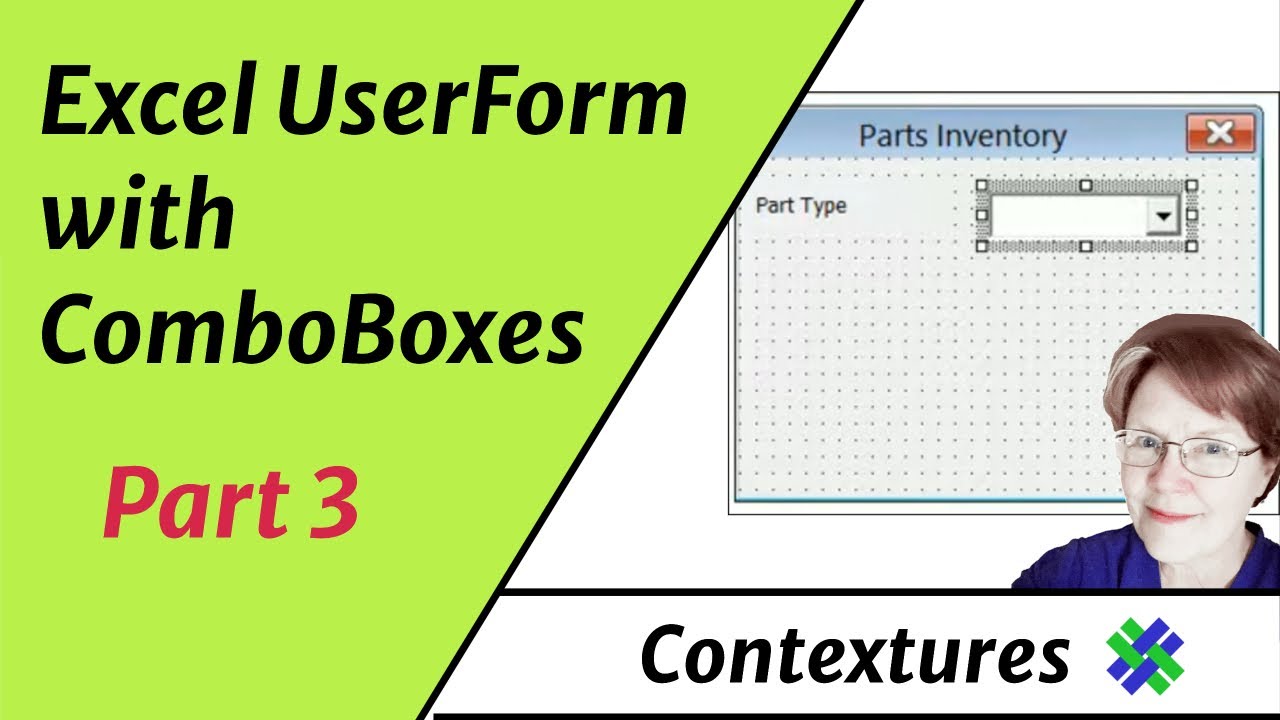 Excel UserForm With Comboboxes Part 3 - Add a Combobox to the UserForm