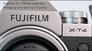 FujiFilm XT-4 whats in the box setup tracks tips and hacks