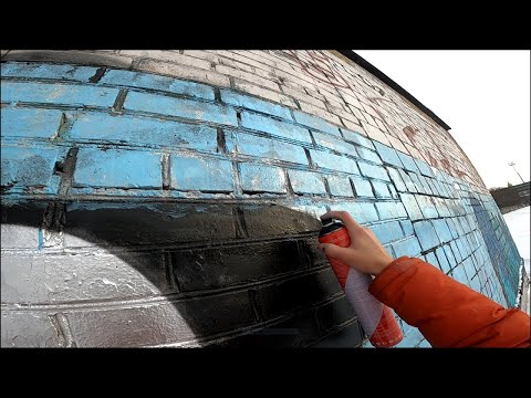 graffiti bombing / cold days in Moscow
