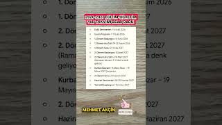 2026-2027 EĞİTİM-ÖĞRETİM YILI TAKVİMİ BELLİ OLDU! #2026#eğitimöğretim#takvim