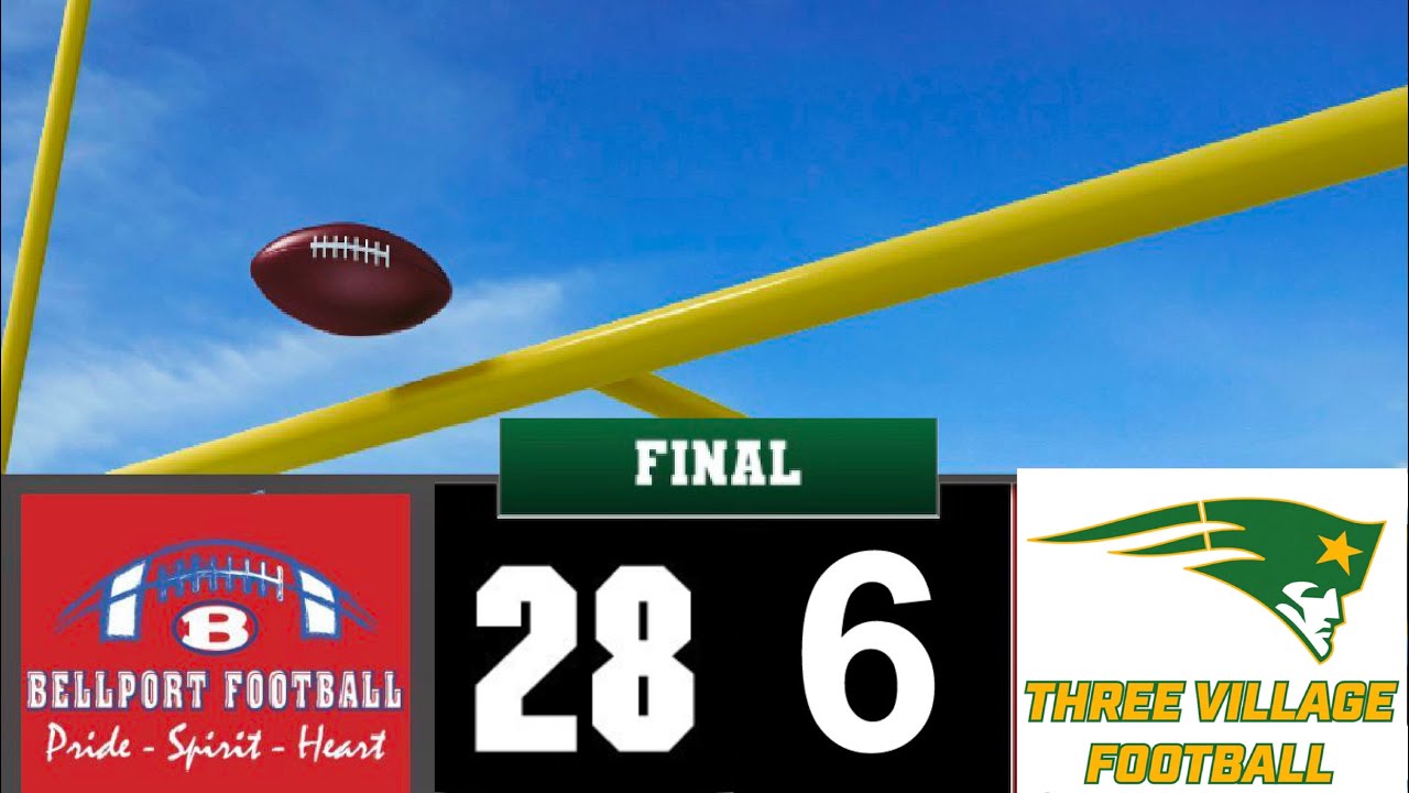 Bellport Youth Football 10’s vs Three Village 10/29/23 YouTube