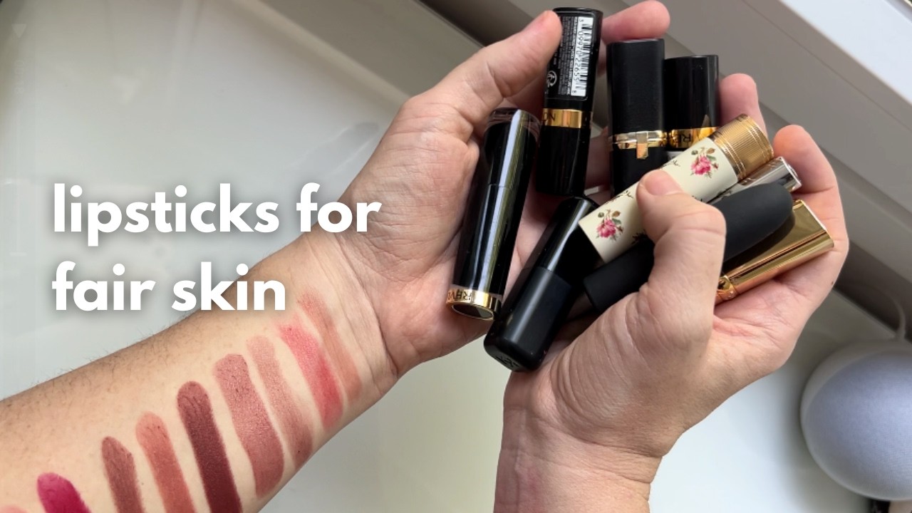 i swatched my minimal-ish lipstick collection