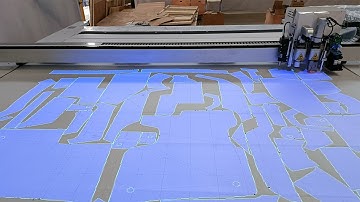 AMOR PVC Coated Fabric Cutting Machine with Projection System