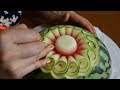 How to make a circular shape watermelon carving  fcl team