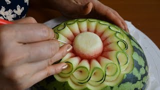 How to make 'a Circular shape' Watermelon Carving / FCL Team