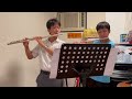 Flute Duet 堀下さゆり 久石讓 龍貓 宮崎駿『となりのトトロ 』My Neighbor Totoro Flute Coverフルート Kayden Yu 余晉賢, Lucas Tam 譚亮之