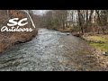 High water wild browns  fly fishing ne pennsylvania
