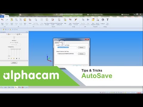 AutoSave | Alphacam