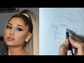 Drawing Ariana Grande Loomis Method To Realistic Portrait Fast Drawing 