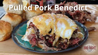 Pulled Pork Benedict on Buttermilk Biscuits