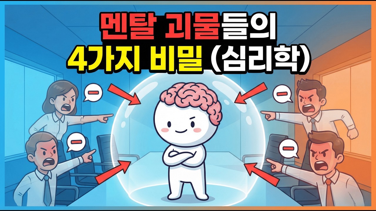 심리학이 알려주는 주변의 비난에 흔들리지 않는 강철 멘탈 갖는 4가지 방법