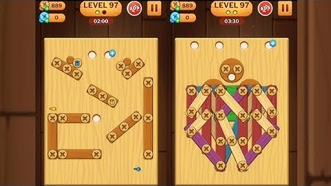Screw Puzzle: Wood Nut & Bolt - Level 97